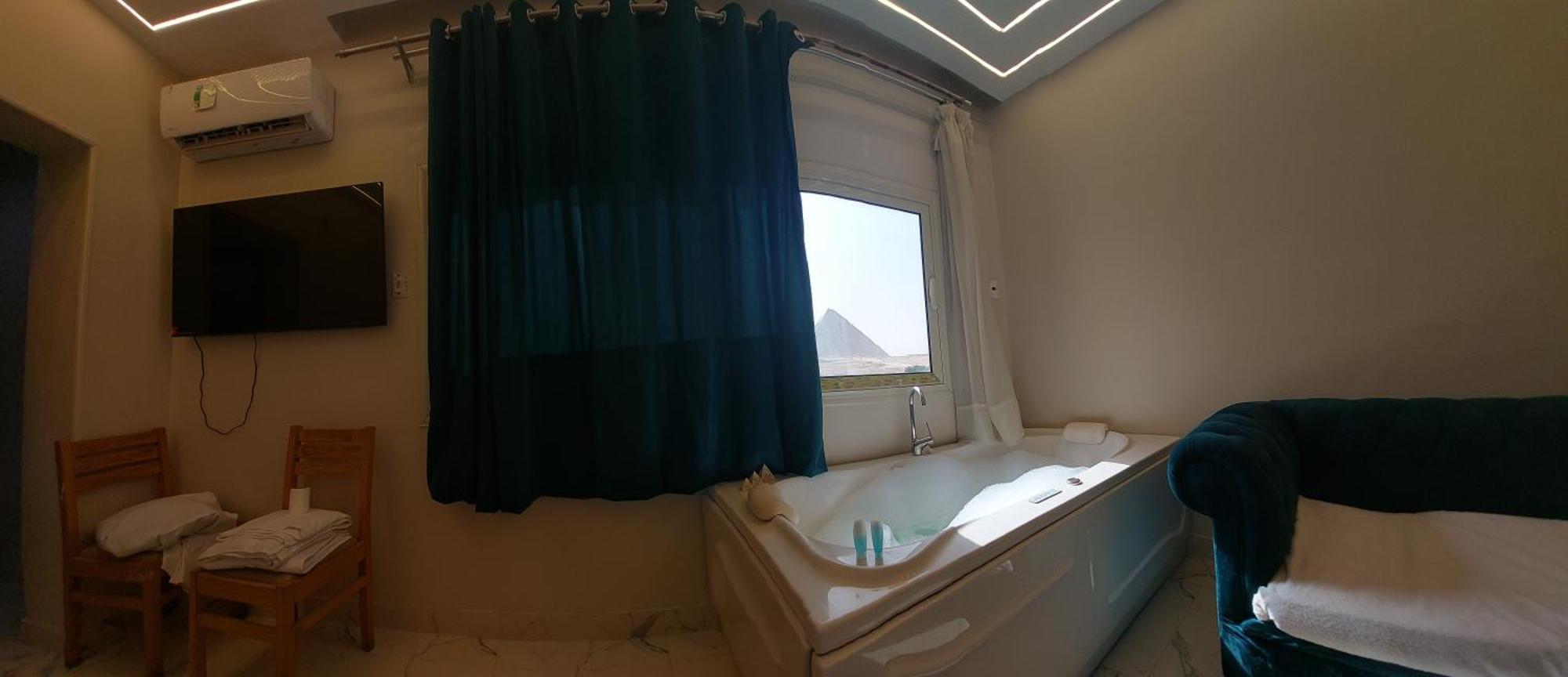 Anubis Kingdom Pyramids Hostel Kafret el-Gabal Exterior foto